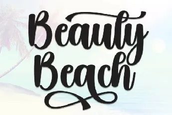 Beauty Beach Script font