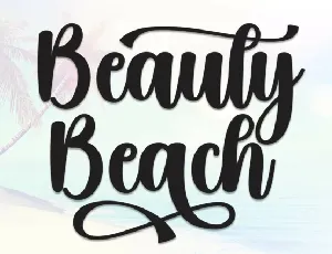 Beauty Beach Script font