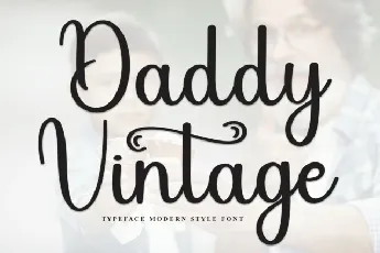 Daddy Vintage Script font