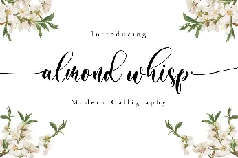 Almond Whisp font