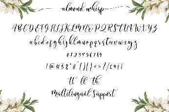 Almond Whisp font