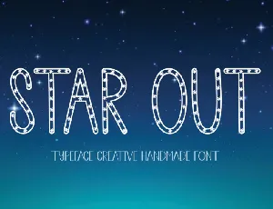 Star Out Display font