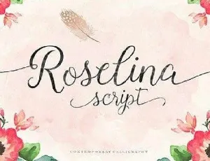 Roselina Script font