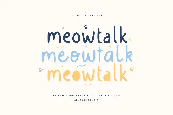 Meowtalk Demo font