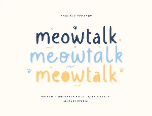 Meowtalk Demo font