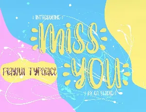 miss you font