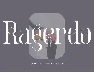 Ragerdo font