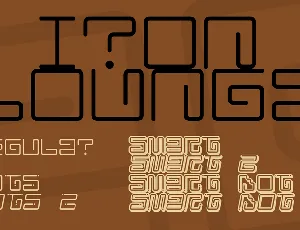 Iron Lounge font