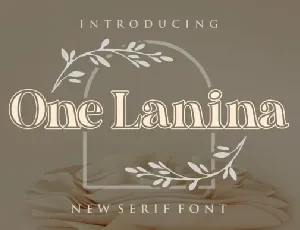 One Lanina font