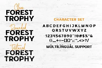 Forest Trophy font