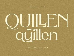 Quillen font