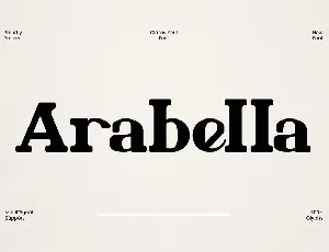 Arabella Serif font