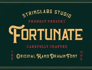 Fortunate Hand Drawn Display font