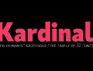 Kardinal Family font