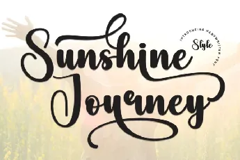 Sunshine Journey Script font