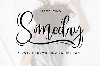 Someday Script font