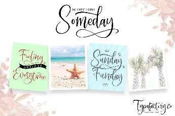 Someday Script font