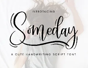 Someday Script font