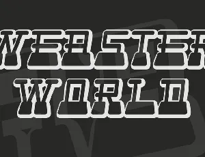 Webster World font