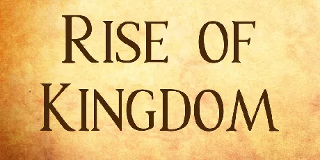 Rise of Kingdom font