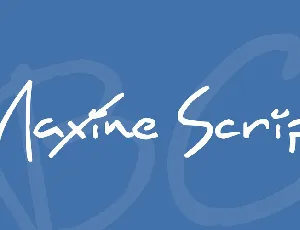 Maxine Script font