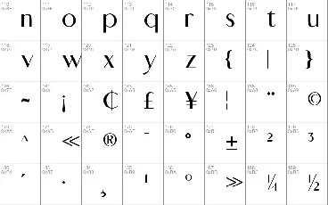 Abigral font