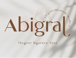 Abigral font