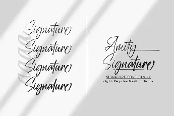 Amity Signature font