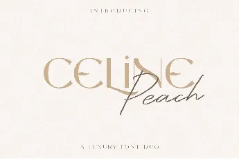 Celine Peach font