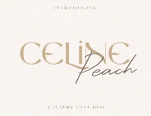 Celine Peach font