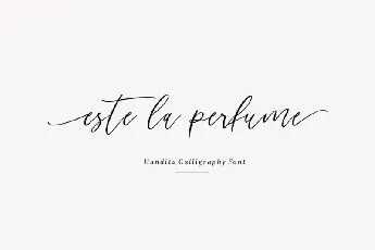 Handita Calligraphy font