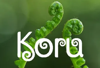 Koru Display font