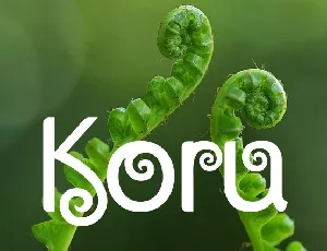 Koru Display font