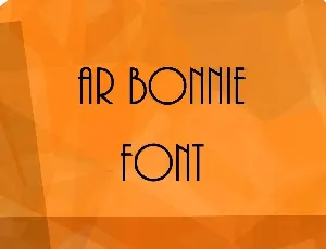 Ar Bonnie font