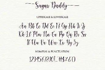 Sugar Daddy font