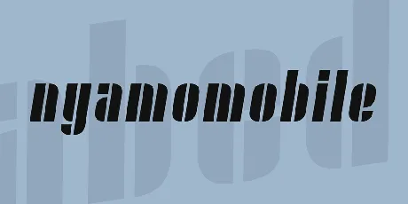 Nyamomobile font