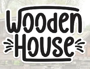 Wooden House Display Typeface font