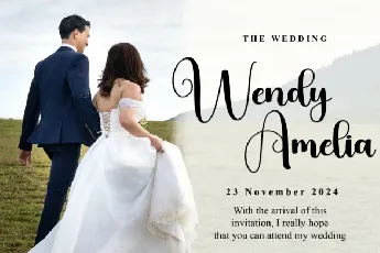 Wedding Calligraphy Typeface font