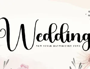 Wedding Calligraphy Typeface font