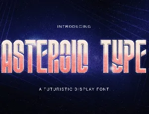ASTEROID TYPE font