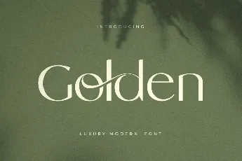 Golden font