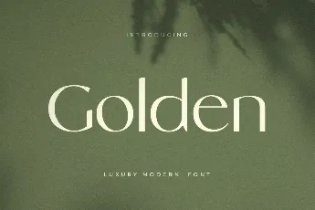 Golden font