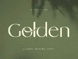 Golden font