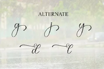 Rainday Calligraphy font