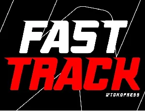 Fast Track font