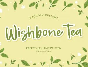 Wishbone Tea Demo font