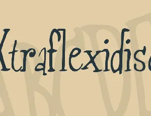 Xtraflexidisc font