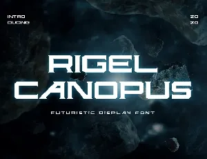 Rigel Canopus font