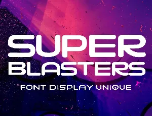 Super Blasters font