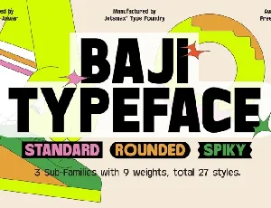 Baji Family font